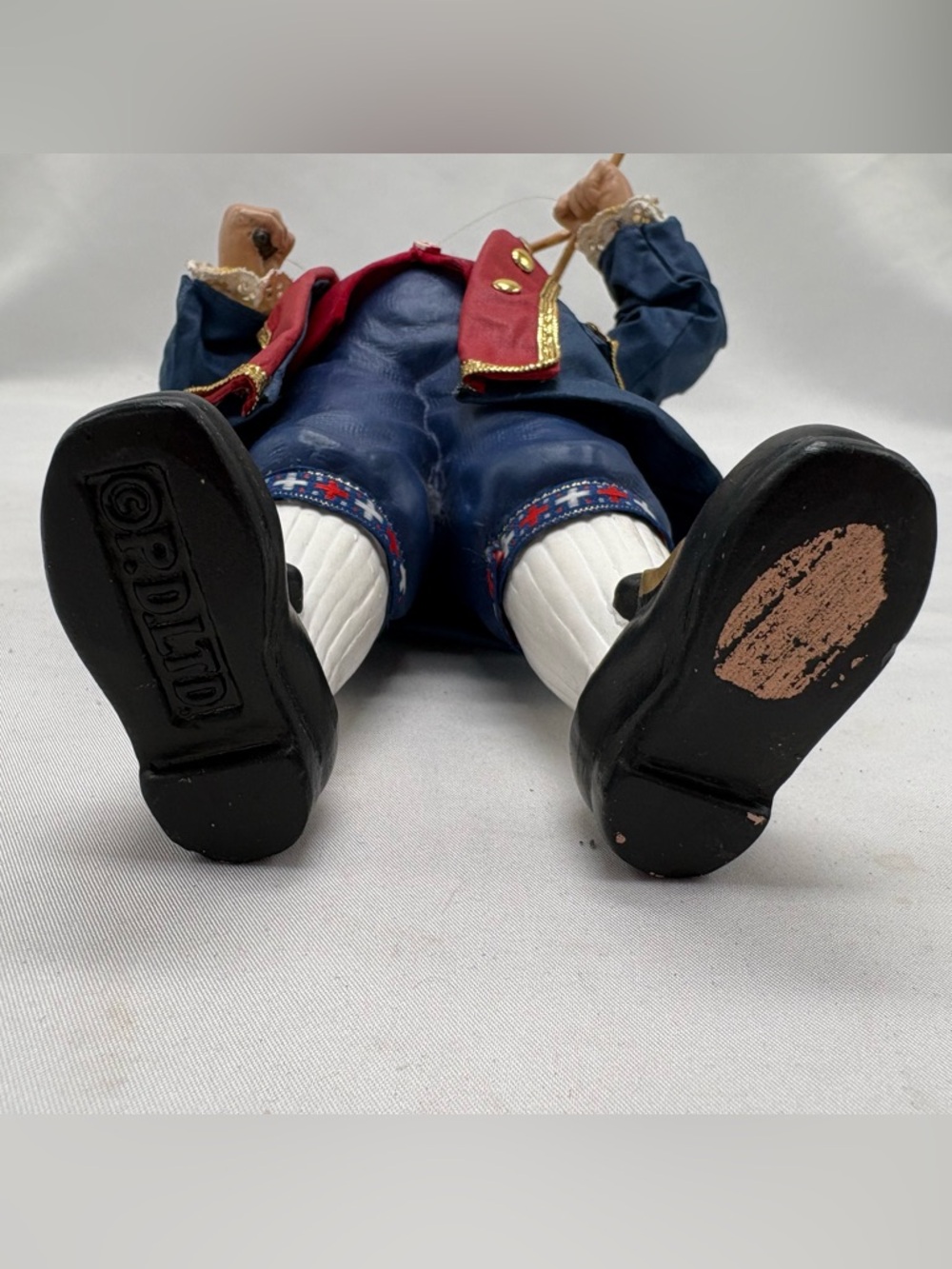 VTG Clothtique POSSIBLE DREAMS Ben Franklin Flying A Kite Patriotic Santa 2000 - Picture 6 of 6